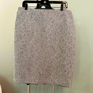Tahari black and white pencil skirt